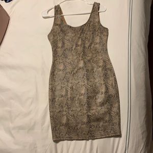 Snake print dress